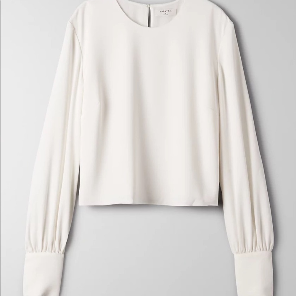 Babaton
Parsons Blouse
Cropped, balloon sleeve blouse